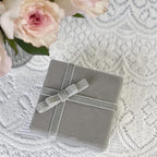 Vintage Silver Velvet Ribbon, 3/8 Inch X 25Yd