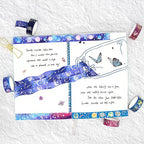 24 Rolls Washi Tape Set - Gold Foil Galaxy Decorative Masking Tape Constellation,Stars,Celestial,Adhesive Tape for Bullet Journal,Diy Craft,Scrapbooking Supplies,Gift Wrapping,Party decoration