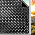 Qualsen Blackout Window Film, 𝟑𝐃 𝐕𝐢𝐬𝐮𝐚𝐥 𝐀𝐩𝐩𝐞𝐚𝐥 100% Light Sun Blocking Privacy Film for Glass Windows, Removable No Glue Black Out Window Tint for Home Day Sleep Garage 17.4×78.7inch
