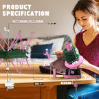 Yarn Winder and Swift, Electric Yarn Ball Winder & Swift Combo for Crocheting, Efficiently Cake with Strong Tension Adjustable Speed Up to 13 oz, Yarn Spinner Wool for Knitting Enthusiast (Pink)