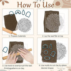 CHGCRAFT Flower Pile Polymer Clay Texture Sheets Flowers Silicone Texture Stamp Clay Texture Mat Modeling Pattern Pad Texture Sheets for Jewelry and Clay Earrings Tools, 5.5x5.5 inch