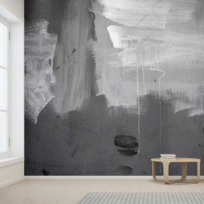 wall26 Grunge Concrete Wall Removable Wall Mural | Self-Adhesive Large Wallpaper - 108x120 inches