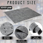 Hoolerry 200 Pcs Oil Absorbent Pads Weight Dimpled Pad Garage Accessories Water Absorbent Mat Oil Spill Mat for Absorbing Protecting Home Garage Basement (9.8 x 13 Inch,Gray)