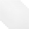 PATIKIL 12x12 Canvas Boards for Painting, 6 Pack 100% Cotton Square Triple Primed Stretched Blank Art Canvas Panel Bulk Thin for Acrylic, Oil, Tempera Paints, White