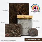 Eye Candy Pigments Premium Brown Mica Powder - Kendo Brown (50gr) - for Epoxy, Resin, Soap, Paint, Woodworking, Acrylic Pouring, Bath Bombs, Fishing Lures - DIY Arts and Crafts Additive