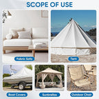 Oversized Canvas Patch 16 "x31, Self-Adhesive Waterproof Canvas Patch Set for Repairing Tents, Couch, Boat Covers, Camping Chairs, Awnings, Car Seats.(Black)
