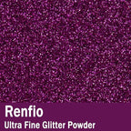 Renfio Ultra Fine Glitter Powder Metallic Resin Glitter 2.11 Oz (60g) PET Flakes Crafts Sequins 1/128" 0.008" 0.2mm Epoxy Chips Flakes for Tumblers Slime Decoration - Crape Myrtle