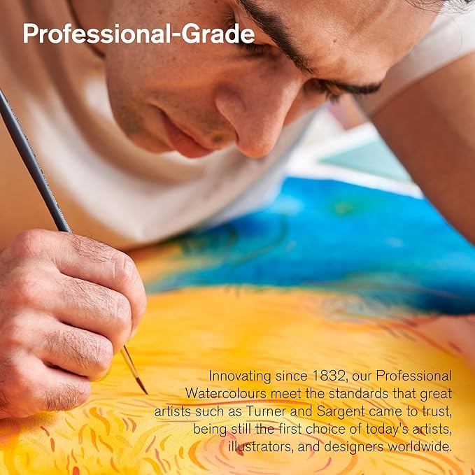 Winsor & Newton Professional Water Colour Paint, 0.17-oz Tube, Lemon Yellow Deep
