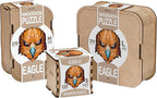 Eco-Wood-Art Wooden Puzzle - Eagle S | Majestic Bird Jigsaw Puzzle for Adults | 3D Eagle Decor | 120 Intricate Pieces | Eco-Friendly Home Decor Gift