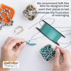 Soft Flex 49 Strand Beading Wire - Medium 0.19 Diameter - 30 Feet Nylon Design Wire