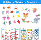 MoloTAR Craft Large Ink Pad Stamps Partner DIY Color,8 Colors Round Rainbow Finger Ink pad for Kids
