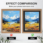 Prudiut 15 Pack 8x10 Black Picture Mats, Frame Mattes for 5x7 Pictures Photo Frame Mat Core Bevel Cut Mat Board Show Kit for Photos, Prints, Artworks