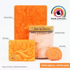 Eye Candy Pigments Premium Orange Mica Powder - Rainbow Orange (50gr) - for Epoxy, Resin, Soap, Paint, Woodworking, Acrylic Pouring, Bath Bombs, Fishing Lures - DIY Arts and Crafts Additive