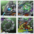 JMBricklayer Adult Building Sets Mechanical Chameleon 70124, Cool Rainforest Animals Collectible Display Model with Base, Creative Design Building Toys Gifts for Adults Men Boys Girls 14+