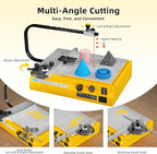 Hot Wire Foam Cutter, Foam Cutting Worktable with Elevated Extension Rail, Hot Wire Cutting Tool for EVA, Sponge, KT board, Insulation panels, Polystyrene Foam Various Thermoplastic Materials