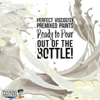 Pouring Masters Gold Interference Pearl Special Effects Acrylic Pouring Paint - Premium 8-Ounce Pre-Mixed Fluid Acrylic Paint - Fluid Art Supplies for Canvas, Wood, Paper, Tile & Rocks