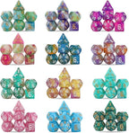 DND Dice Set, 25 X 7 (175 Pieces) Polyhedral D&D Dice Set Three-Color, Two-Color and Monochrome Dice for Dungeons and Dragons with 1 Black Bags