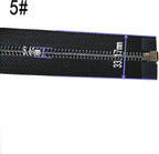 Leekayer Zipper #5 24 Inch Separating Zipper Black Nickel Metal Zipper 60 cm Zipper for Sewing Bag Crafts Jacket Zipper Repair Coats Bulk 2pcs