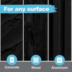 Kompozit ONE Ultra Cover Interior/Exterior/Chalkboard Black 100% Acrylic Paint & Primer 1 Gallon, Flat. High Durability and Scratch-Resistant Paint. Made in USA. Low VOC.