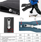 JEXZON Zipper Repair Kit (380 Pieces), #3#5#8 Zipper Slider Replacement for Clothing, Jackets, Boots, Purses, Backpacks
