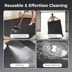 WELKIN Oil Spill Mat (60" x 36"), Absorbent Oil Pad Protects Floor, Garage Floor Mat for Under Car Driveway, Waterproof Backing, Durable & Cuttable