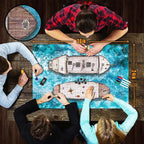 Melee Mats DND Map Starter Kit - 24” x 36" 2 Pack Double Sided, Wet/Dry Erase Battle Terrain Grid - Ultimate Tabletop Board Gaming Experience with Accessories