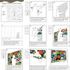 AFZEVEB-Colorful Graffiti Wallpaper Hand-Painted Ball Wall murals for Kids Room 114"x74"(Not Peel and Stick)