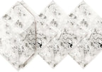 80-Pack Napkins Disposable Paper Towel Cocktail Dinner Party Decoration, Silver Splash