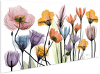 Empire Art Direct Frameless Free Floating Tempered Glass Panel Graphic Wall Art Ready to Hang, 24" x 48", Flowerscape Portrait, Flower Wall Art