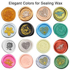 Wax Seal Stick, Ioggtser 30PCS Mini Glue Gun Wax Seal Stick for Wax Seal Stamp, Sealing Wax Sticks for Wedding Invitations, Cards, Envelopes (Black)