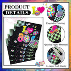 60 Pcs 80s Cocktail Paper Napkins 6.5 x 6.5 Inches Disposable Paper Napkins Dessert Beverage Napkin for Decoupage Luncheon Napkin for Party Wedding Birthday Party