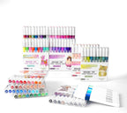ROSYMENG 9 Color Acrylic Paint Pens,Quick-Drying Waterproof Acrylic Paint Markers, Soft Brush Tip Acrylic Markers for Canvas, Rock Painting, Wood, Stone, Glass, Ceramic, Fabric Painting, DIY Crafts