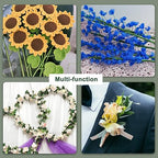SONGZIMING Floral Arrangement Kit with Green Floral Tape, 22 Gauge Floral Wire Stems, 26 Gauge Paddle Floral Wire and Floral Wire Cutter for Bouquets banquets, Artificial Flowers