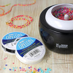 The Beadsmith Opelon Stretch Cord – Elastic Beading Fiber, Black, 0.8 mm Diameter, 5 Meters (16.4 ft) Spool