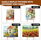 16 Pack 15 Inch Wood Easels, Easel Stand for Painting Canvases, Art, and Crafts, Tripod, Painting Party Easel, Kids Student Tabletop Easels for Painting, Portable Canvas Photo Picture Sign Holder