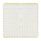 Quilting Ruler 12.5“* 12.5“ -Slotted Ruler for Precise Fabric Cutting, Stripology Ruler for Quilting