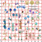 FUNSHOWCASE Cabochon Resin Mold Pack of 2 Mosaic Tile Epoxy Casting Jewelry Making