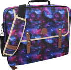 ENHANCE Designer Edition TCG Bag - MTG Shoulder Bag with Customizable Dividers & Accessory Pocket for Deck Boxes, Dice - Card Storage Compatible with Magic the Gathering, Lorcana (Galaxy)