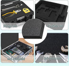 2 PCS Black Foam Padding- 16x12x1 Inch Polyurethane High Density Foam Cuttable Black Sheet Pad Cushioning Inserts for Packing Cases and Crafts