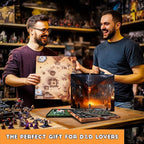 CZYY Foldable Battle Mat with DM Screen, Game Tokens, Dice Set, Markers - 2-Sided Wet & Dry Erase Terrain, Ultimate DND Starter Set, Accessories, Gift for Dungeon Master & Player