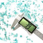 Crushed Glass for Resin Art - 3-6mm Turquoise, 1.5lb | Broken Glass Pieces for Crafts, Vase Filler & Fire Pit Media | Decorative Stones