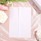 120Sheets Pre-Folded Transparent Vellum Jackets Paper for 5 x 7 in Invitations, 100GSM Translucent Matte Vellum Paper for DIY Printing Drawing Invitations Greeting Cards Invitation Cards