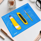 DIYSELF Cutting Mat 8in×6in, Self Healing Cutting Mat, A5 Rotary Cutting Mats for Crafts Sewing Hobby Fabric Project, 5-Ply Craft Cutting Board Double Sided, Craft Mat for Quilting