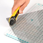 Acrylic Quilting Ruler 11.5" x 10.5" for Precise Fabric Cutting Quilt Rulers Quilting Sewing Tools Slotted Rulers,Stripology Ruler for Quilting