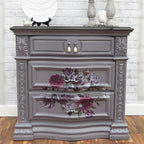 Dixie Belle Paint Company Chalk Finish Furniture Paint - Mason Dixon Gray (8oz) - Matte Charcoal Gray Chic Chalk Mineral DIY Furniture Paint
