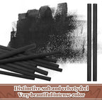 Gueevin 25 Pcs Willow Charcoal Sticks, Willow Charcoal, Artists, Beginners, Students, Perfect for Sketching, Drawing, Shading, and Fine Art Christmas Gifts for Art (7-9mm)