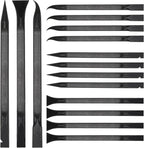 Minatee 18 Pieces Non-scratch Plastic Scraper Tool Multi-purpose Carbon Fiber Pen-shaped Plastic Scraper for Cleaning Small and Narrow Space(Black)