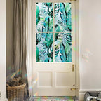 DKTIE Nature Pattern Rainbow Window Film Decorative Stained Glass Window Film Static Cling Films Easy Apply Removable Comes with Tools (U560-rainbow, 17.7" x 118.1")