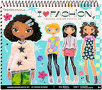 Fashion Angels I Love Fashion Sketch Portfolio, Includes Sketch Pad with Stencils & Stickers, Fashion Design Sketch Book for Girls, Ideal Drawing Kit for Kids