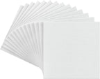 ARTEZA Canvas Panels for Painting, 14 x 6 x 6 Inches, 100% Cotton, Gesso-Primed, Lightweight, Nontoxic, Acid-Free, for Adults and Teens, Oil and Acrylic Painting, Pack of 14